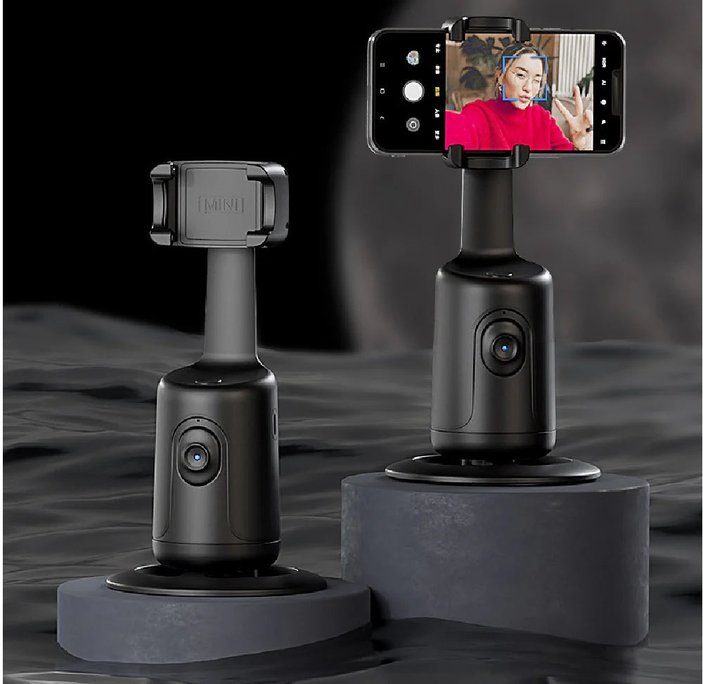AI Smart 360° Face Tracking Gimbal - Auto Stabilizer & Tripod for Perfect Smartphone Vlogs & Live Streams