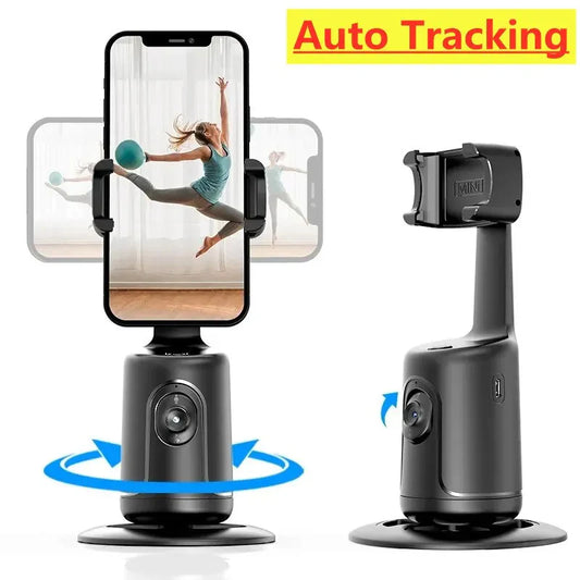 AI Smart 360° Face Tracking Gimbal - Auto Stabilizer & Tripod for Perfect Smartphone Vlogs & Live Streams